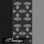 Baroque wallpaper in black and gray logo