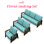 Floral Seating Set: Love Seat logo