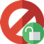 Cancel Unlock logo