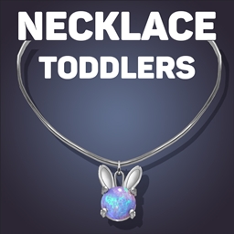 Bunny Gem Necklace For Toddlers