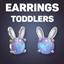 Bunny Gem Earrings For Toddlers logo