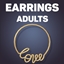 Love Wire Hoop Earrings logo