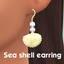 Sea shell earring logo
