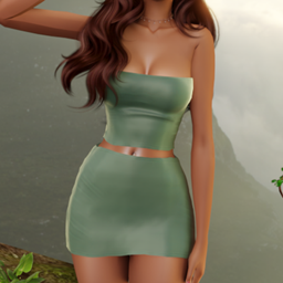 Layla - Two Piece Set - Top + Skirt (L013)