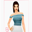 Woman Top - Navy - Version 3 logo
