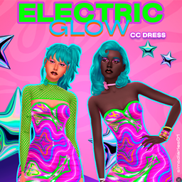 Electric glow cc dress logo
