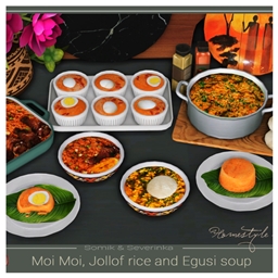 🥘✨ Jollof Rice, Egusi Soup with Fufu, and Moi Moi by Somik & Severinka — Spanish Translation ES 💚🎉