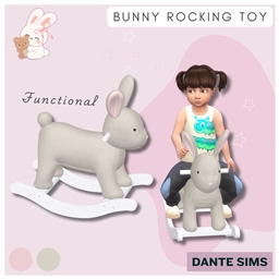 Bunny rocking toy