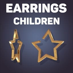 Vega Star Hoop Earrings For Kids