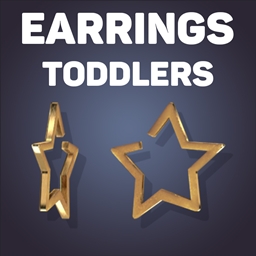 Vega Star Hoop Earrings For Toddlers