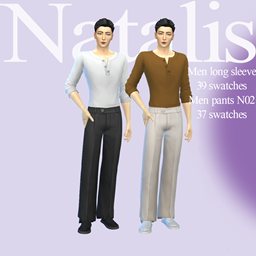 Men long sleeve N01-pants N02ⁿᵃᵗᵃˡⁱˢ project image