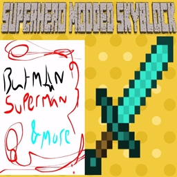 SuperHero Modded Skyblock logo