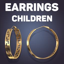 Big Greek Hoop Earrings For Kids logo