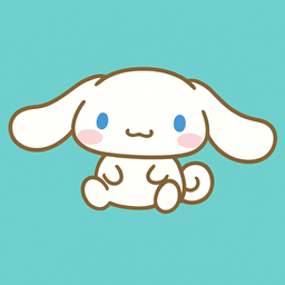 A sword of cinnamonroll  logo