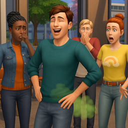 Proud Farter - trait for Sims