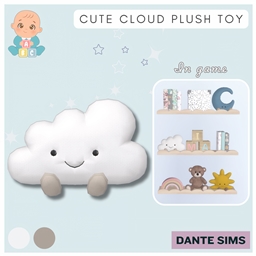 Cute cloud plush toy cushion