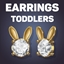 Bunny Gemstone Earrings For Toddlers logo