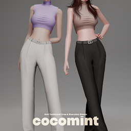 cocomint - Soft Turtleneck Crop & Everyday Slacks logo