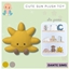 Cute sun plush toy cushion logo