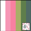 Imnotflawless - Pink and Green Flowers logo