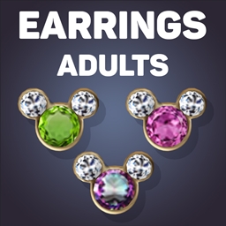Minnie Earrings With Birthstones For Adults