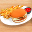Apple Restaurant Food Set: Mushroom Swiss Burger logo