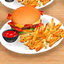 Apple Restaurant Food Set:  Bacon Burger logo