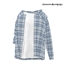 [charon&roqiqi]plaid shirt logo