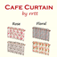 Cafe Curtains for one tile window (Rose) logo