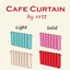 Cafe Curtains for one tile window (Dark Colors) logo