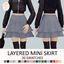 Layered Mini Skirt logo