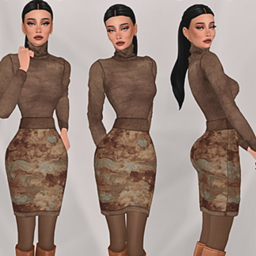 TURTLENECK & SKIRT OUTFIT project image