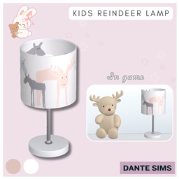 Kids reindeer lamp