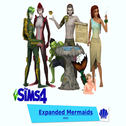 SpinningPlumbobs Expanded Mermaids Mod / translation spanish by Monisims logo