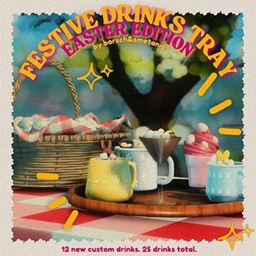 borschsmetania Festive Drinks Tray Easter Edition / translation spanish by Monisims