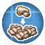 Create more crushed ores logo