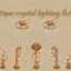 Antique crystal lighting fixtures logo