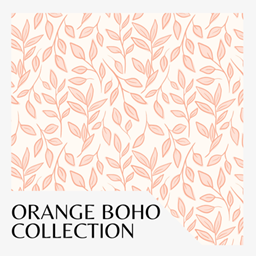 Orange Boho Wallpaper 02