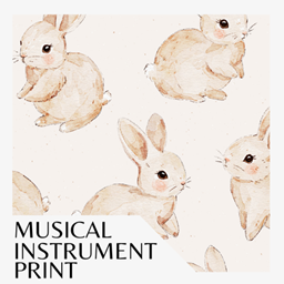 Bunny Wallpaper Print