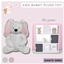 Kids bunny plush toy logo