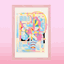 Trippy pastel wall art logo