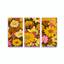 Colorful flowers tryptich logo