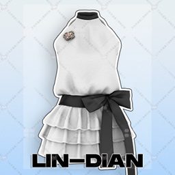 LIN-DIAN Sleeveless multi-layered skirt for women logo