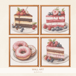 Delicious Cake Paintings by BlusterSims logo