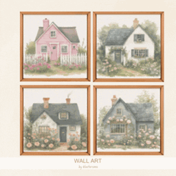 Cute Cottage Painting by BlusterSims logo
