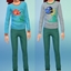 Unisex Child Fish Pajamas Set logo