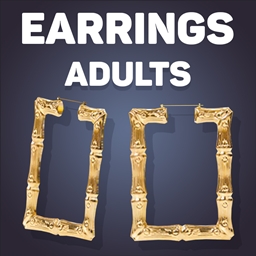 Square Bamboo Hoop Earrings logo