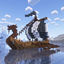 Illager Viking Longship logo