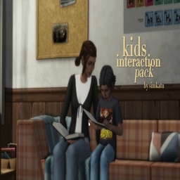 kids interaction pack + homework override by Simkatu    /  Spanish translation by GatamolLunastra logo