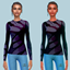 Paint Splattered Long Sleeve Top logo